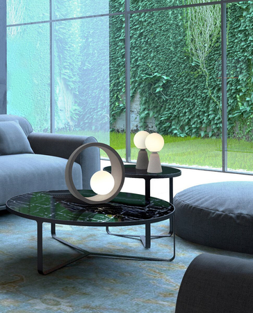 Lampa stołowa NEWTON B TABLE DGR Azzardo AZ3463 grafitowy