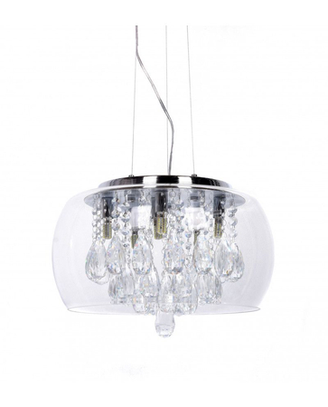 Lampa wisząca Lumina Deco LDP 8066-400 Tosso D40 Clear