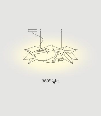 Lampa wisząca Slamp CRDSM00WHT06T00000EU Cordoba White