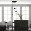 Milagro Lampa wisząca ARENA BLACK/SILVER 3xGX53 MLP7786 Czerń / Srebro