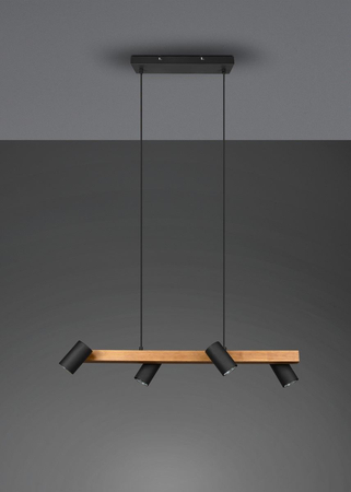 Lampa wisząca Trio 312490432 czarny