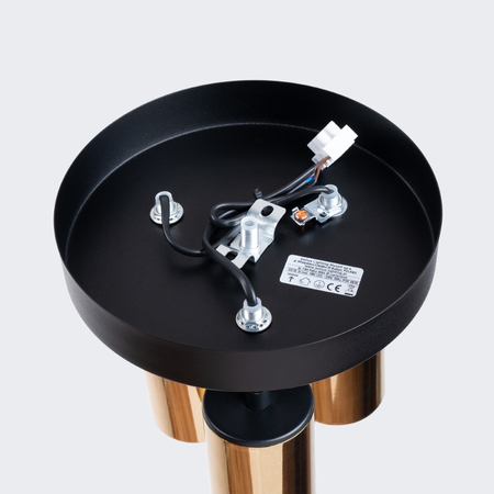 Sollux Lighting Plafon WINX 3P czarny/złoty SL.1385