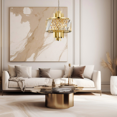 Milagro Żyrandol MARGOT GOLD 6xE14 ML0407 ZŁOTY