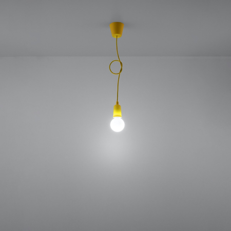 Sollux Lighting Lampa wisząca DIEGO 1 żółta SL.0578