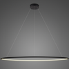 Lampa wisząca Ledowe Okręgi No.1 230cm 2700k czarna ściemnialna