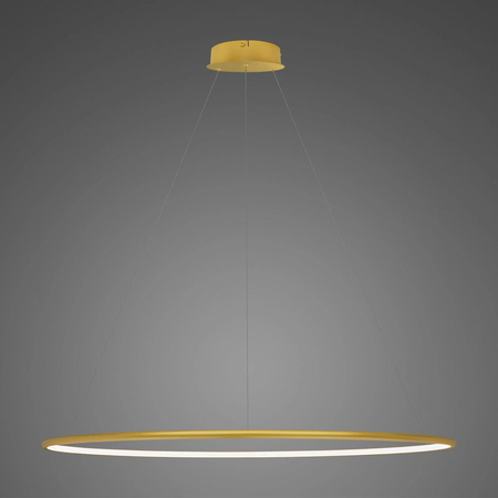 Lampa wisząca Ledowe Okręgi No.1 120cm 4k złota Dali