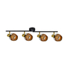 Lampa sufitowa COPA Zuma Line R5022003-4TU2 czarny/złoty