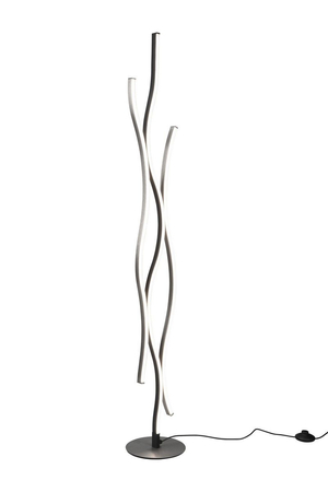 Lampa podłogowa Trio 441210305 czarny/srebrny