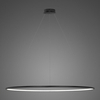 Lampa wisząca Ledowe Okręgi No.1 150cm 3k czarna ściemnialna
