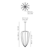 Lampa wisząca Axo Light Alysoid Niklowany czarny