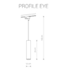 Lampa szynowa 1-fazowa PROFILE EYE black 9338 Nowodvorski Lighting