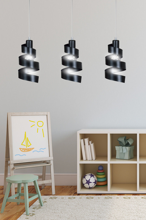 Lampa wisząca SAGA 3 BLACK Emibig 352/3 czarny