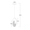Light Prestige Lampa wisząca Circlo czarna LED CCT LP-1311/1P BK