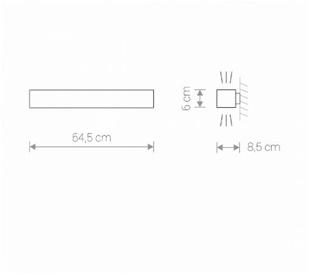 Kinkiet SOFT WALL LED 60X6 Nowodvorski 7528 grafitowy