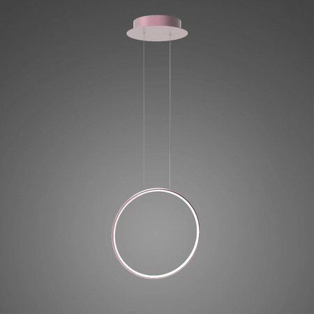 Lampa wisząca Ledowe Okręgi No.1 X 40cm 4k różowo złota Dali