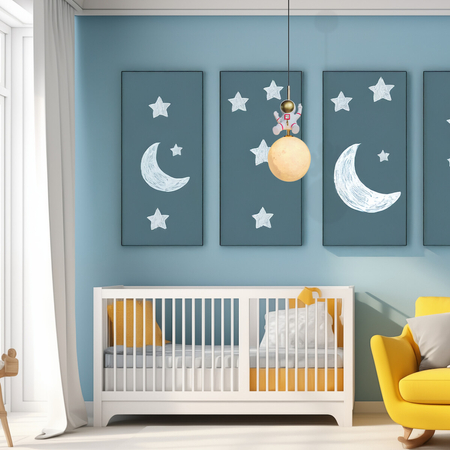 Milagro Lampa wisząca Astronauta ML1721 BIAŁY + ZŁOTY