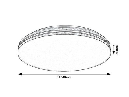 Lampa sufitowa Rabalux Oscar2 71173 biały