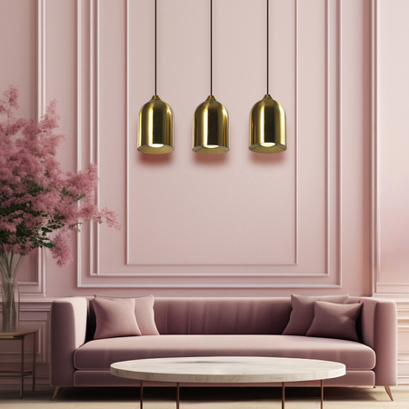 Light Prestige Metalowa lampa wisząca Nilo złota 3xGU10 LP-0110/3L GD