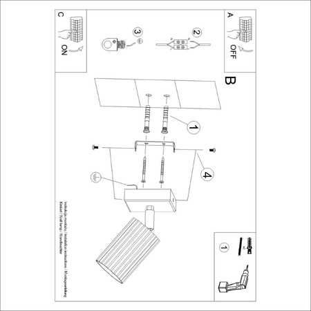 Sollux Lighting Kinkiet KARBON beżowy SL.1597