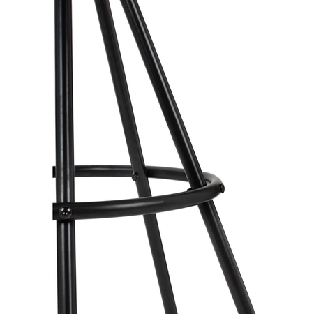 Krzesło barowe LANZA 76 czarne