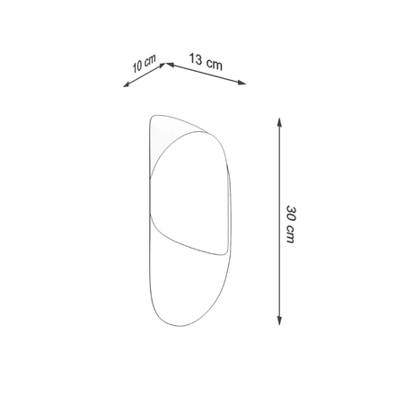 Sollux Lighting Kinkiet TEAR biały SL.1062