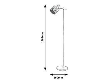 Lampa podłogowa Rabalux Alberta 5091 złoty