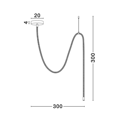 Lampa wisząca Luces Exclusivas LE44260 czarny