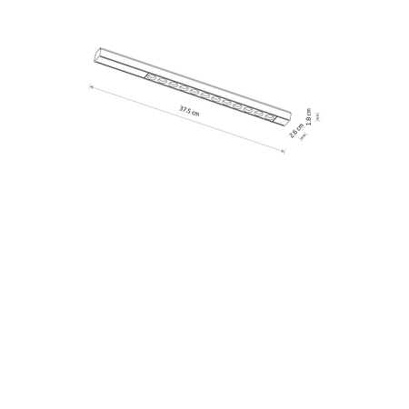 Lampa szynowa Nowodvorski UT-LVM FOCUS LED 11305 Czarny