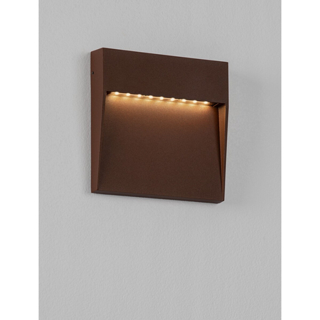 Kinkiet zewnętrzny Luces Exclusivas LORCENA LE75298 brązowy i odcienie brązu