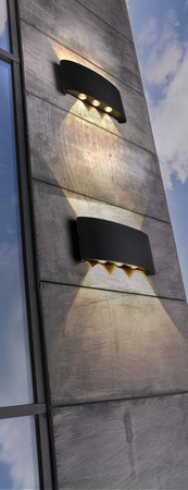 Kinkiet zewnętrzny GINNA 3 BK Azzardo AZ3484 czarny