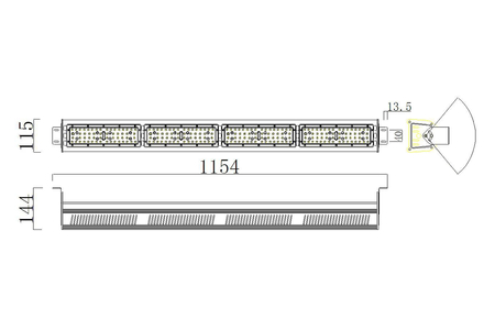 Lampa LED IC HighBay Linear 200W Philips 3030 5 lat gwarancji NW