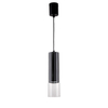 Lampa wisząca Manacor 1xGU10 czarna LP-232/1P BK