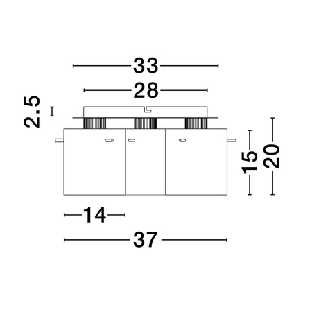 Lampa sufitowa Luces Exclusivas LE44246 czarny