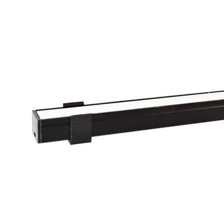 Eko-Light PROFIL ALUMINIOWY CZARNY TYP Y 1m + KLOSZ MLECZNY EKPR6336