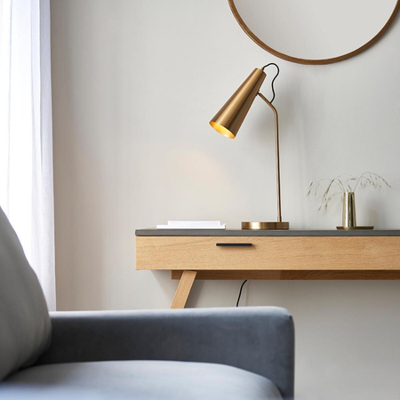 Lampa stołowa Endon Lighting Karna New 107527 mosiądz