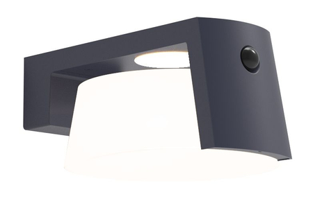 Kinkiet zewnętrzny Lutec MOON SOLAR - CZUJNIK RUCHU 6906001118 szary