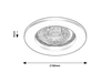 Lampa sufitowa Rabalux Spot relight 2151 czarny