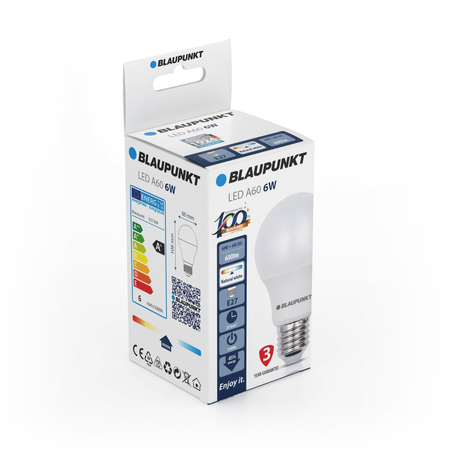 Blaupunkt Żarówka LED E27 6W barwa naturalna