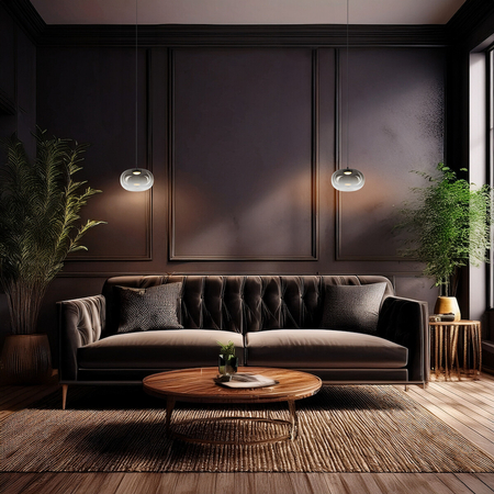 Milagro Lampa wisząca VASO 1 SMOKED 4W ML1397 CZARNY