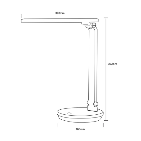 Lampa biurkowa Zuma Line SM-542-WH LAMPA BIURKOWA BIAŁA/WHITE