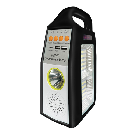 Eko-Light Lampa Solarna Kemp 5W 6500K EKO0549 CZARNY