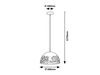 Lampa wisząca Rabalux Norena 5086 czarny matowy