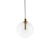 Lampa wisząca Abigali GLOBO2 G4 ⌀100mm szklana, złote elementy