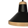 Milagro Lampa sufitowa SALMA BLACK / WOOD 2xE27 MLP6296 Czerń / Naturalne drewno