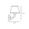 Cosmo Light Kinkiet ATLANTA W01827NI-WH