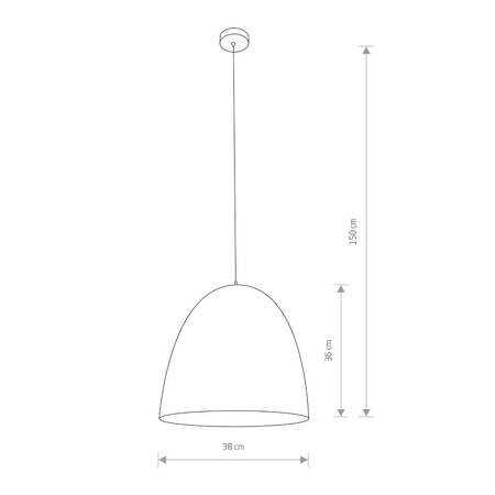 Lampa wisząca EGG BLACK M Nowodvorski 9022