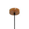 Lampa wisząca Italux Naster PND-23051-1-WO Drewniany, czarny
