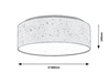 Lampa sufitowa Rabalux Otilia 3307 popielaty