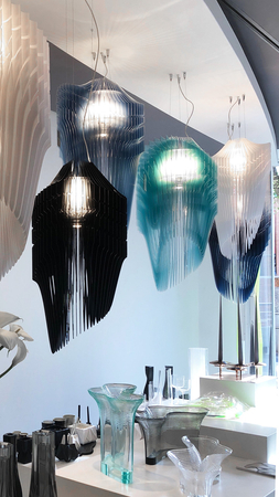 Lampa wisząca Slamp AVIA XL - WHITE FADE XL AVISXL0WHF01T00000EU biały