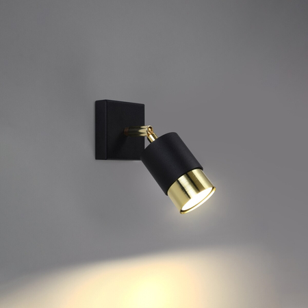 Sollux Lighting Kinkiet NERO czarny/złoty SL.1069